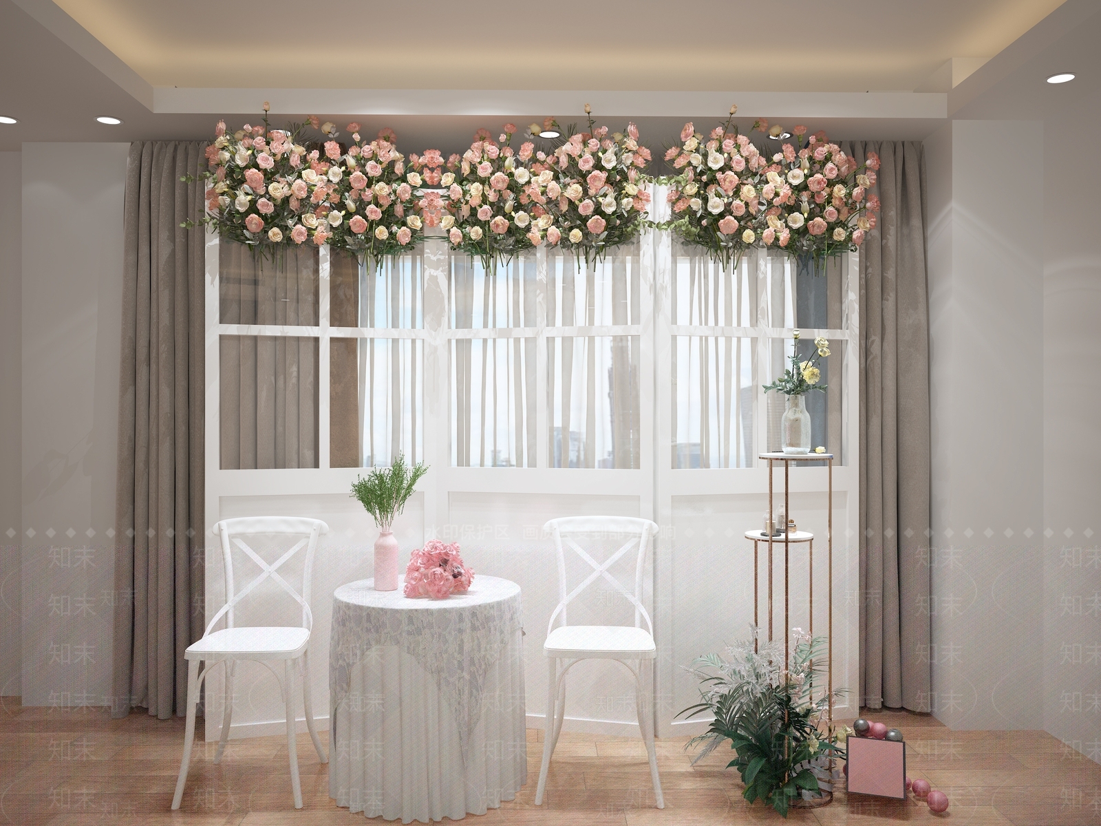 现代婚庆布置3D模型下载【ID:385859140】
