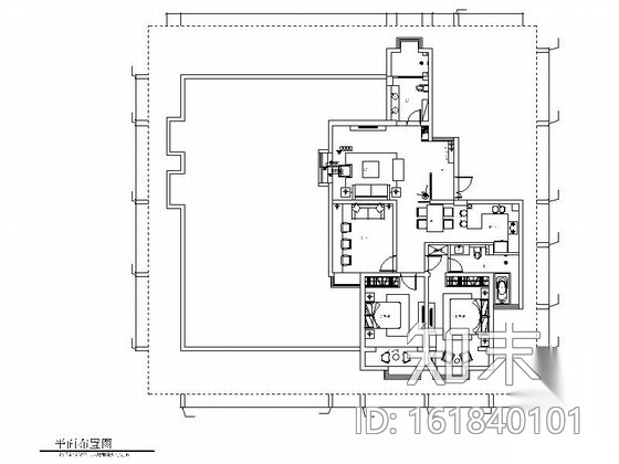 [安徽]现代风格149平米三居室室内装修图（含效果）cad施工图下载【ID:161840101】