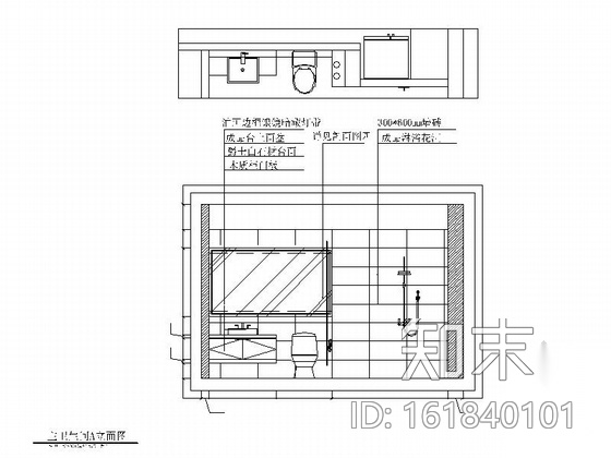 [安徽]现代风格149平米三居室室内装修图（含效果）cad施工图下载【ID:161840101】