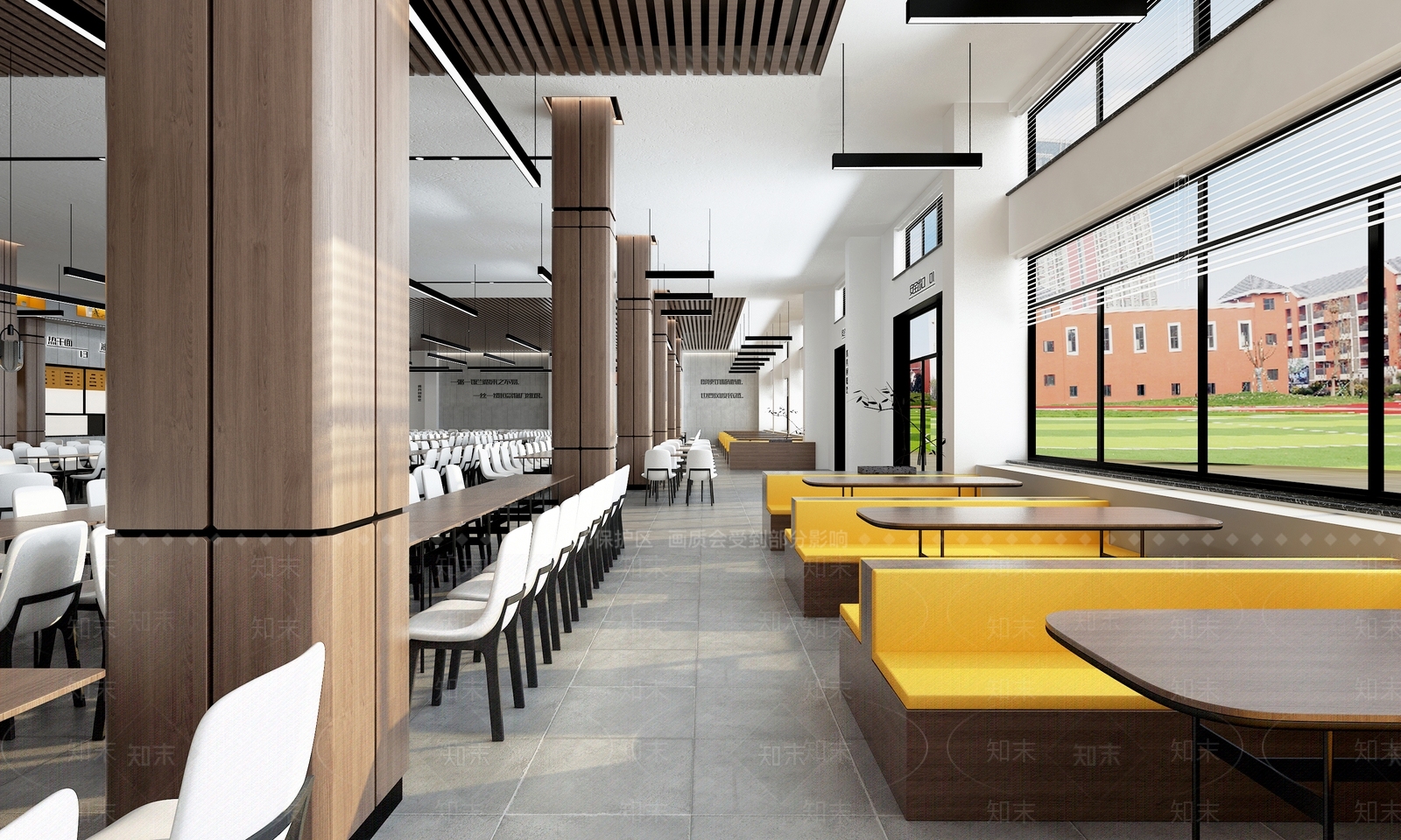 现代食堂3D模型下载【ID:785931704】