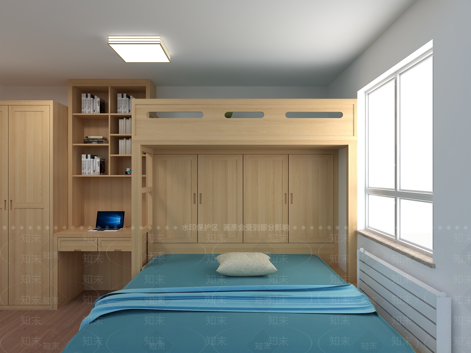 现代儿童房SU模型下载【ID:897059827】