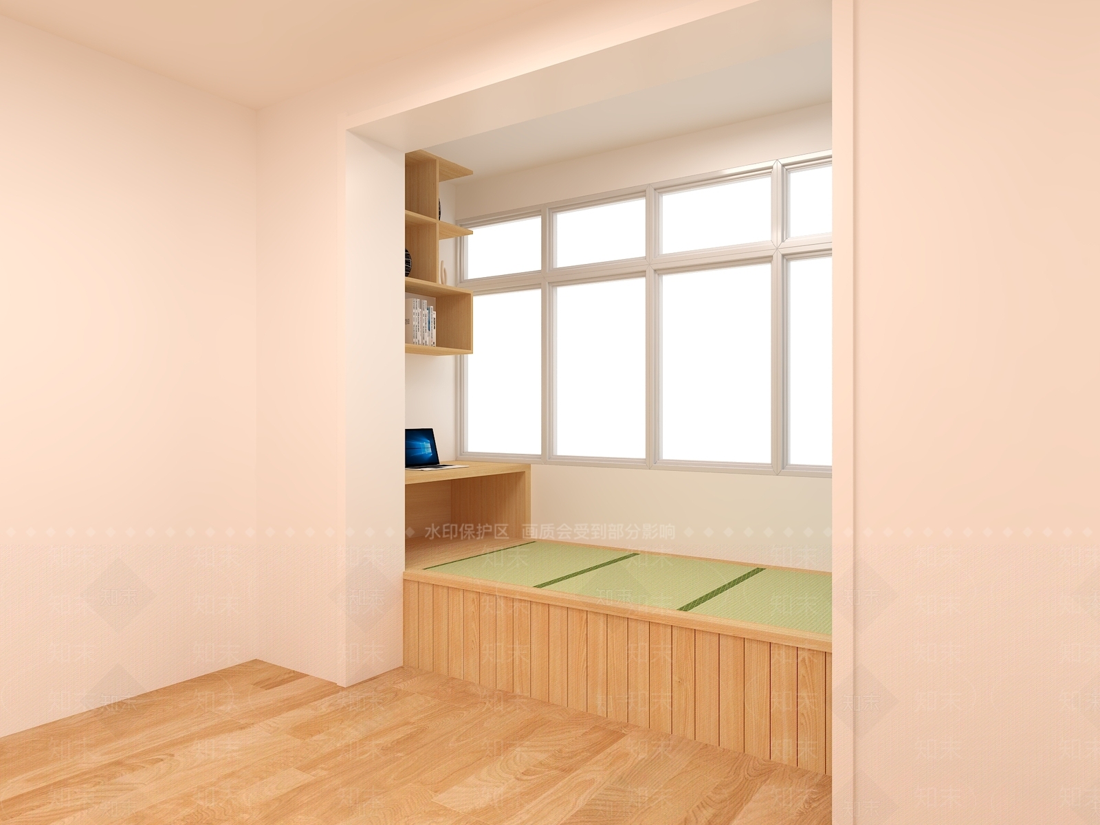 日式家居阳台SU模型下载【ID:697059517】
