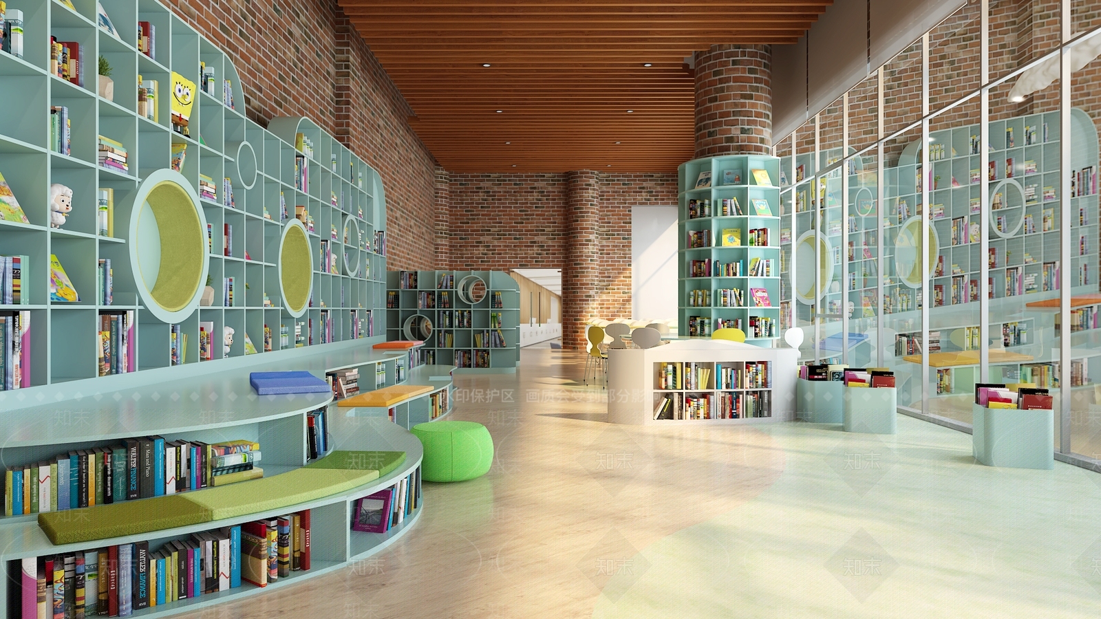北欧图书馆3D模型下载【ID:386150993】