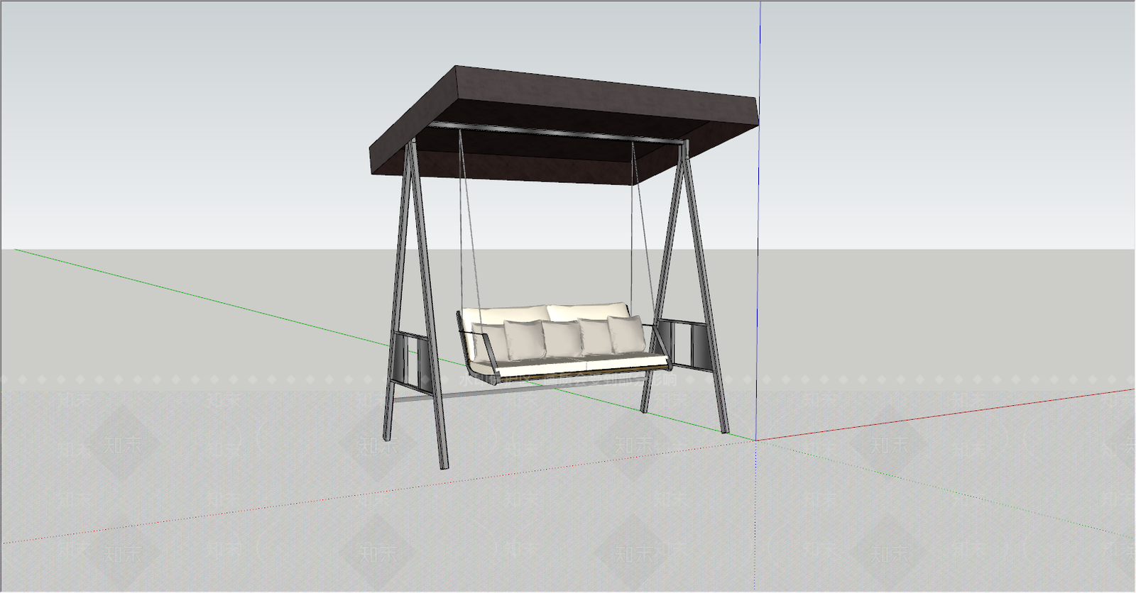 欧式休闲吊椅SU模型下载【ID:385956787】