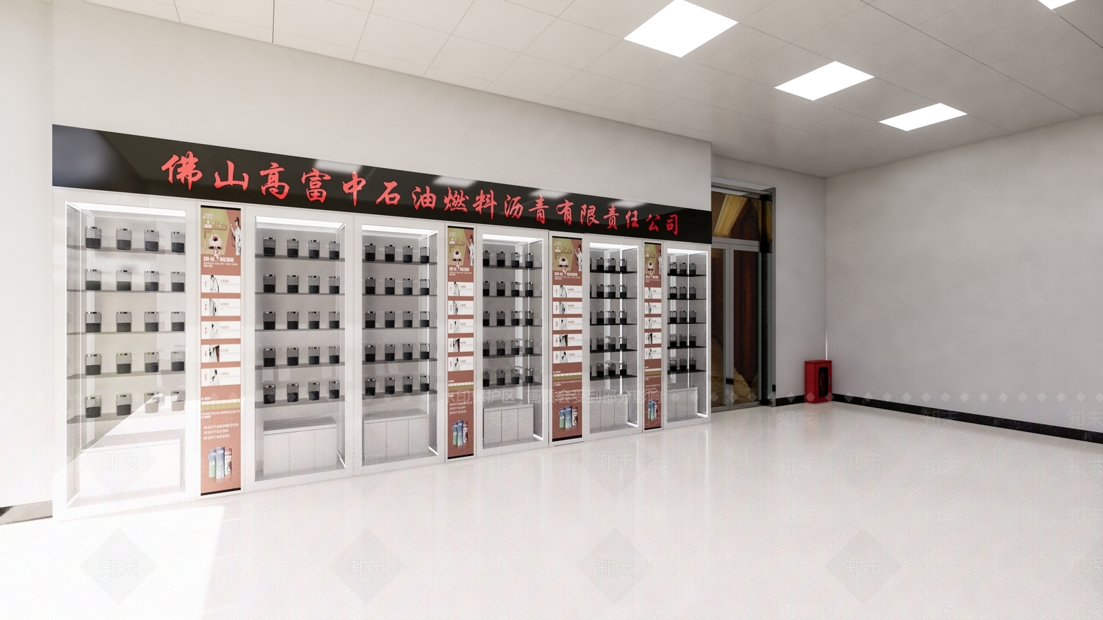 现代材料展厅SU模型下载【ID:285957923】
