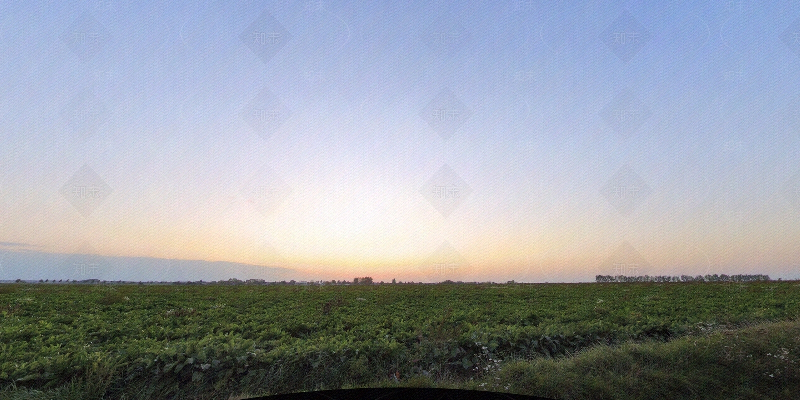 HDR自然田野日落全景天空贴图下载【ID:685957449】