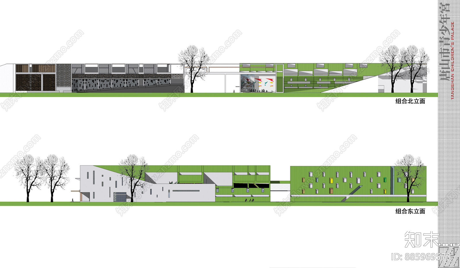 学校cad施工图下载【ID:885969573】