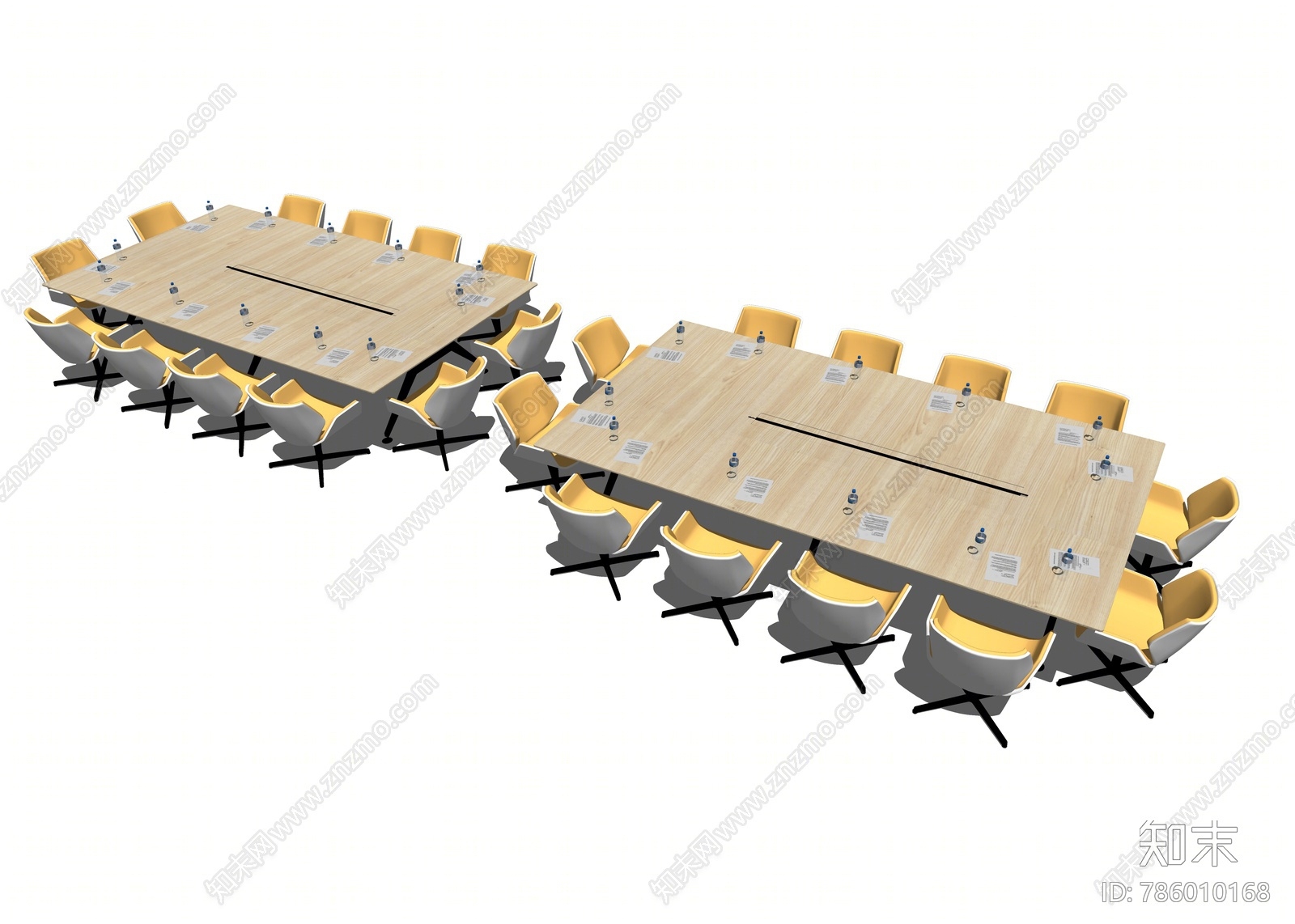 现代风格会议桌SU模型下载【ID:786010168】