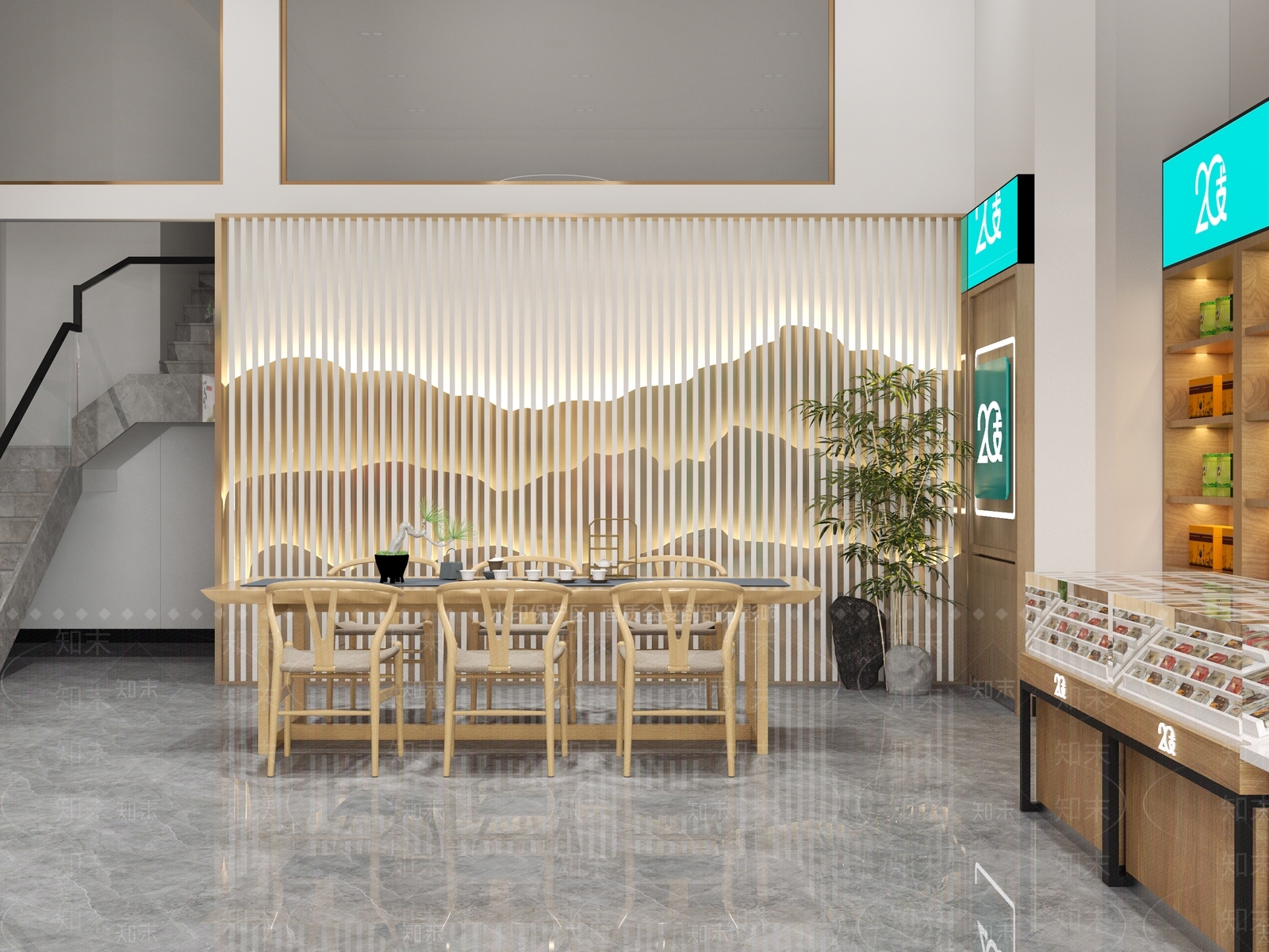 新中式烟酒店3D模型下载【ID:686056111】