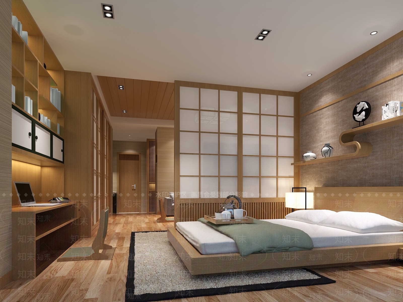 日式单身公寓3D模型下载【ID:986068705】