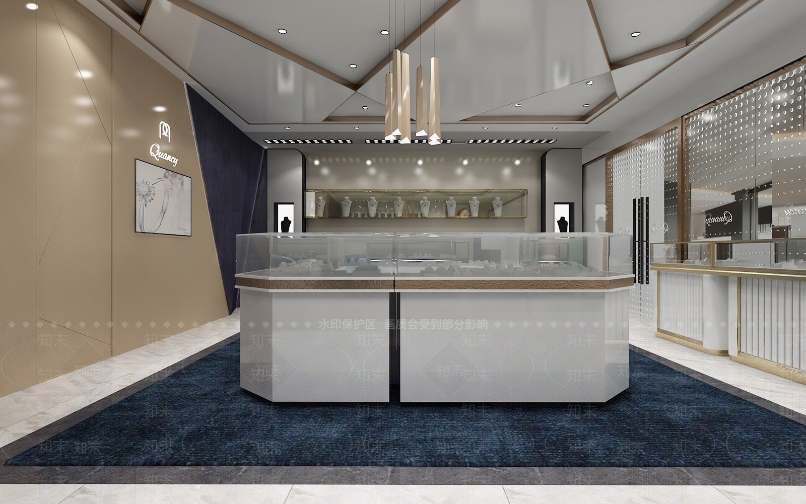 现代珠宝店3D模型下载【ID:589298831】