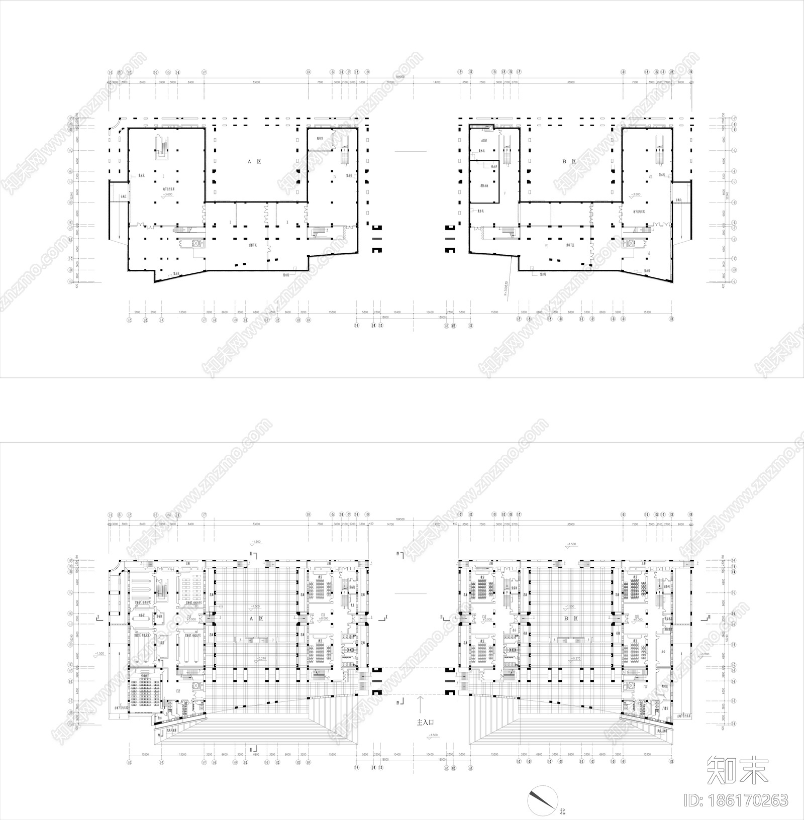 学校cad施工图下载【ID:186170263】