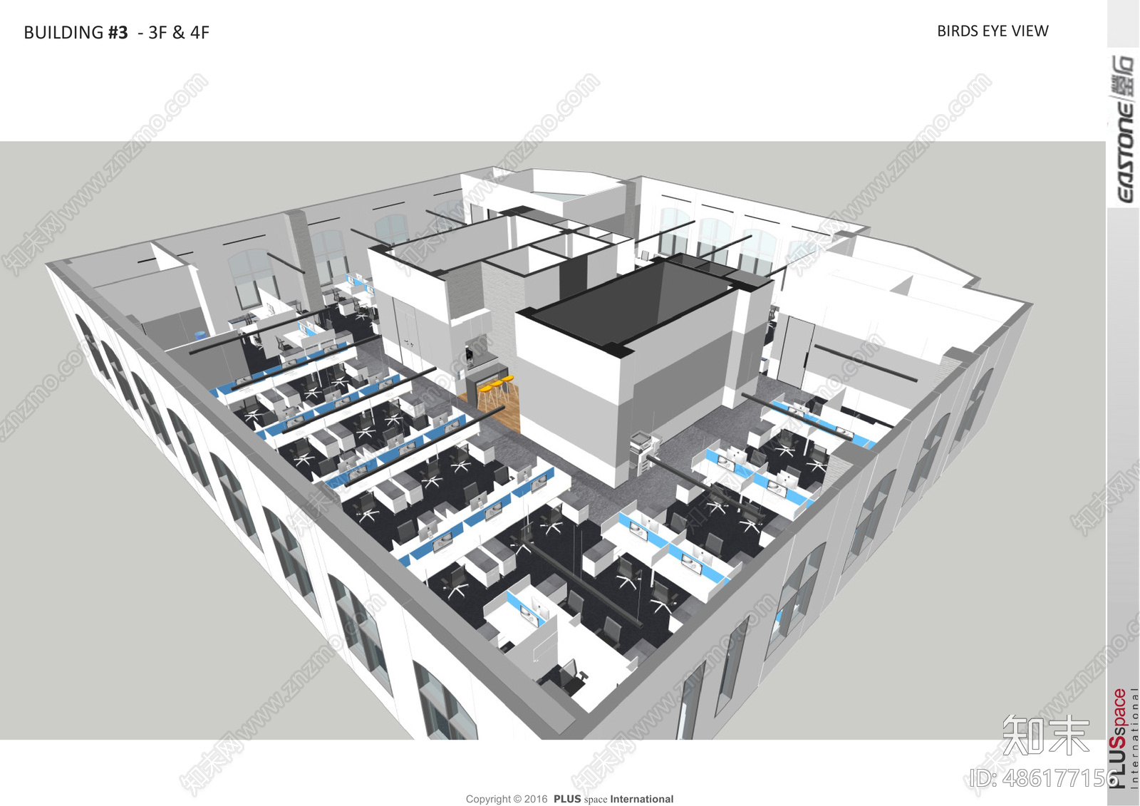 蓥石汽车办公室cad施工图下载【ID:486177156】