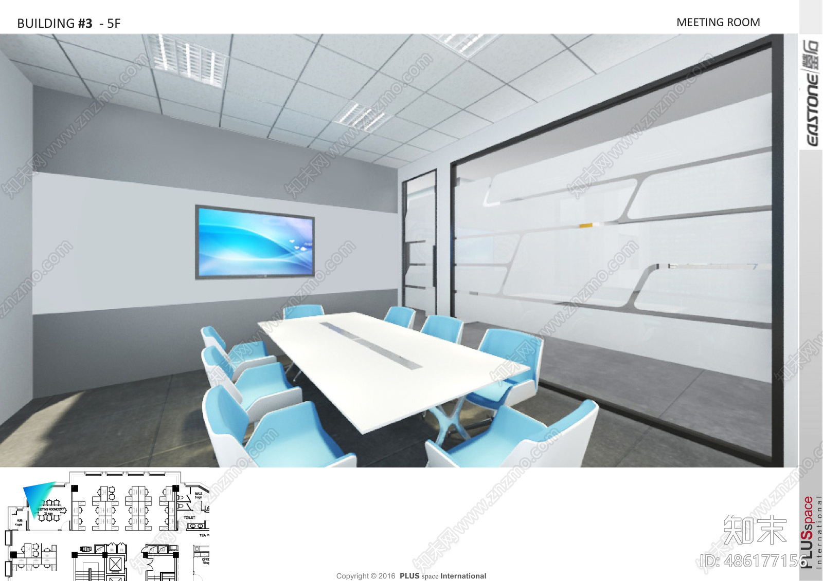 蓥石汽车办公室cad施工图下载【ID:486177156】