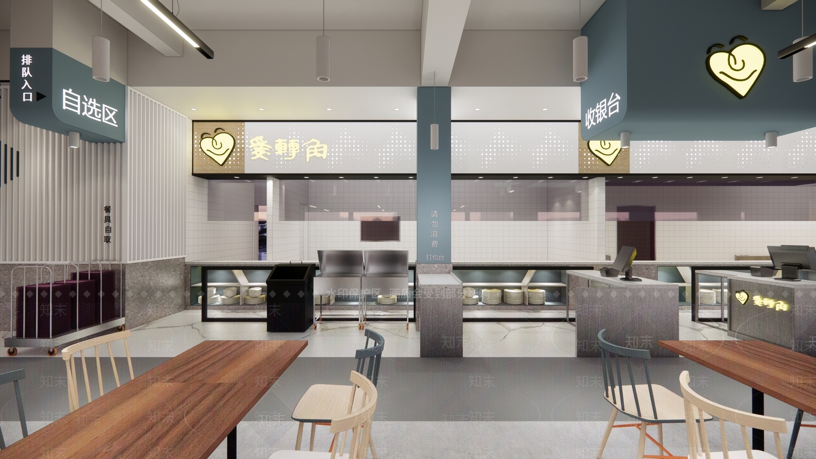 北欧大食堂SU模型下载【ID:986214799】