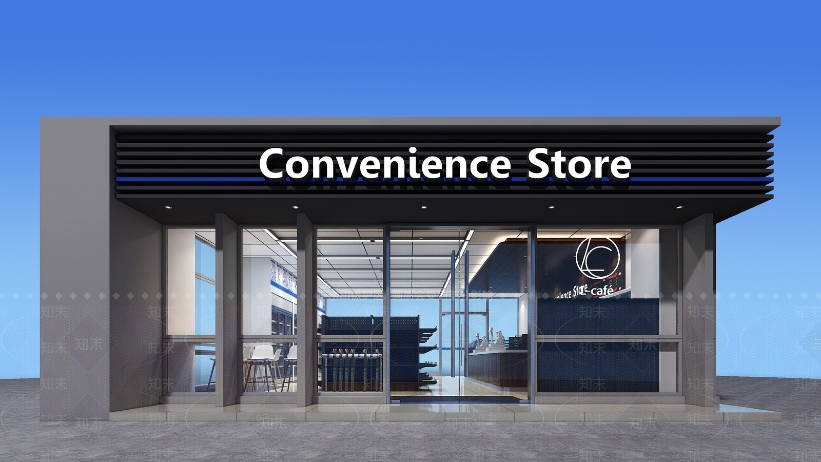 现代便利店3D模型下载【ID:586222360】