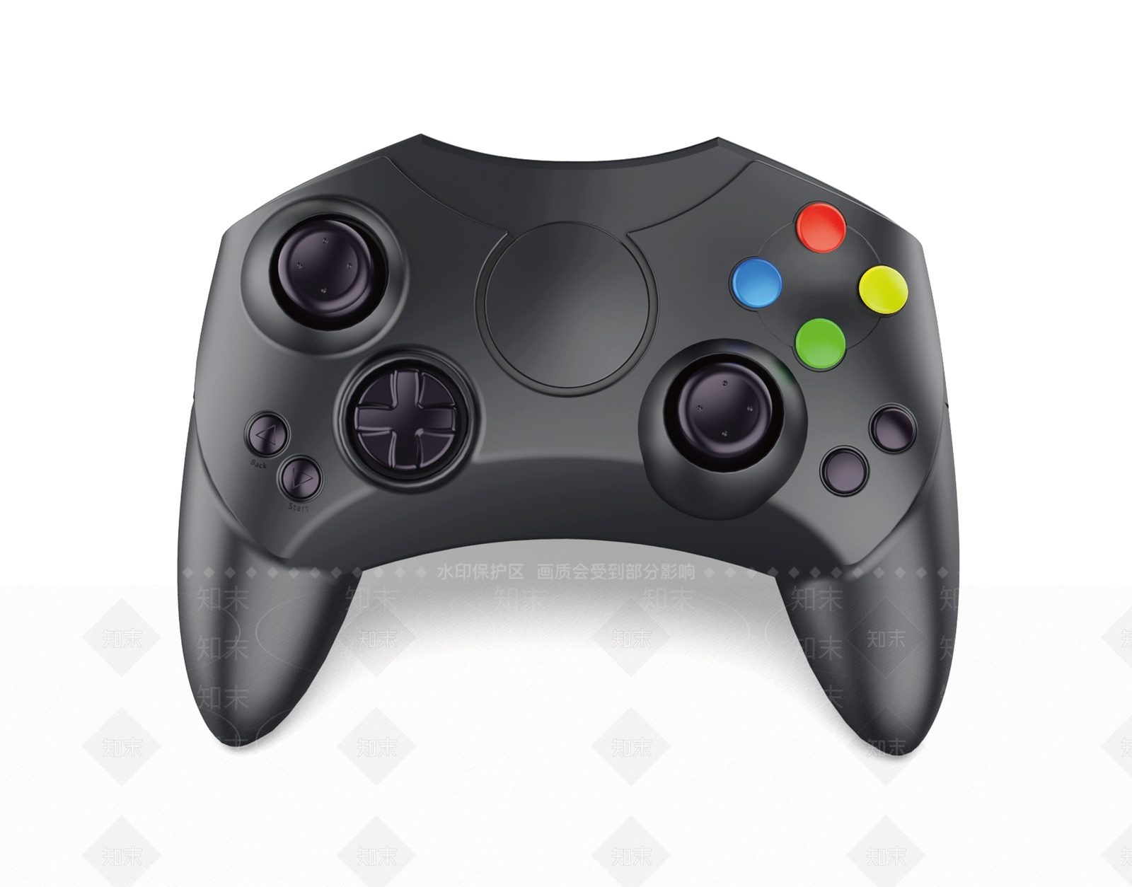 现代游戏手柄3D模型下载【ID:586240692】