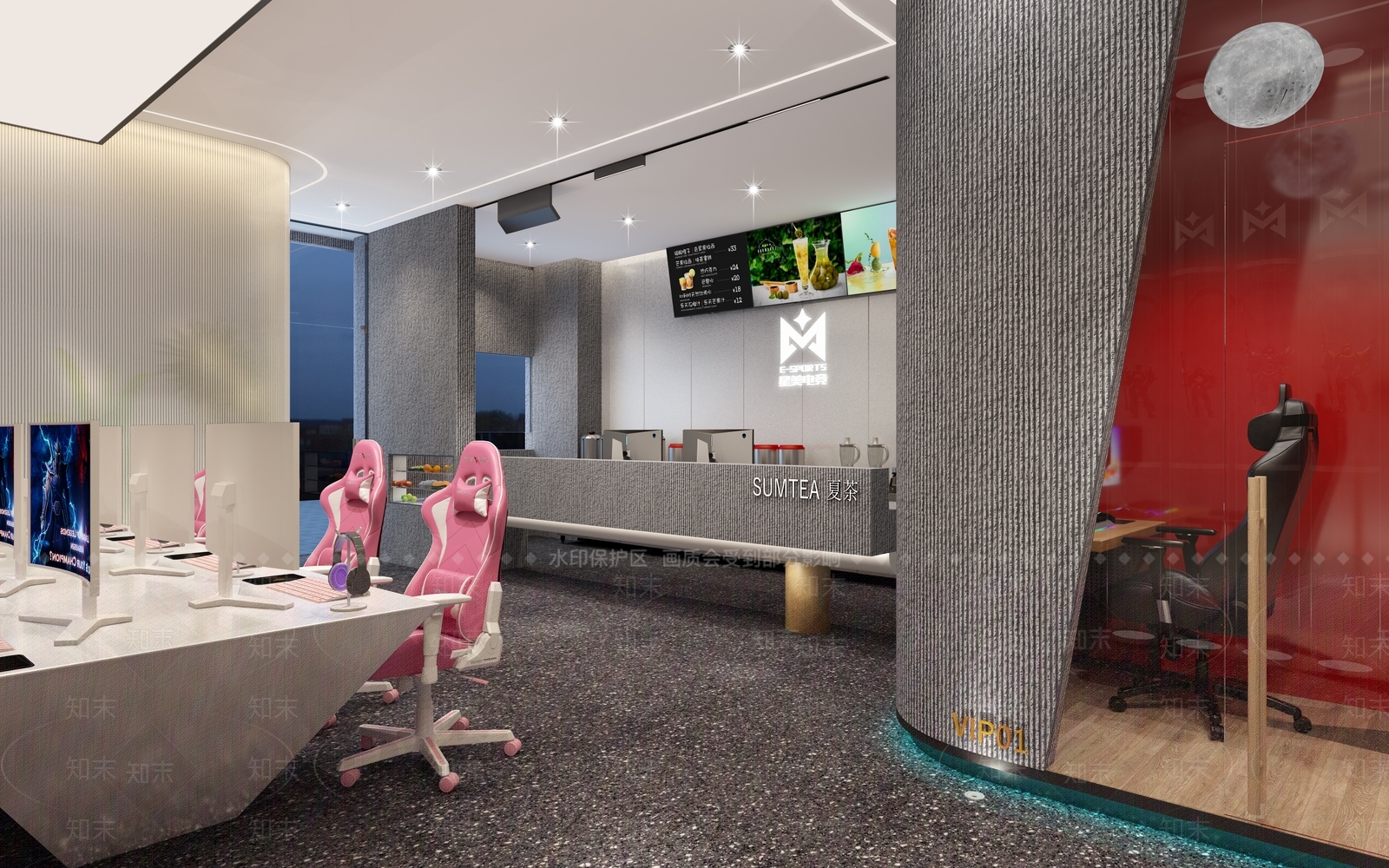 现代网咖3D模型下载【ID:986246258】