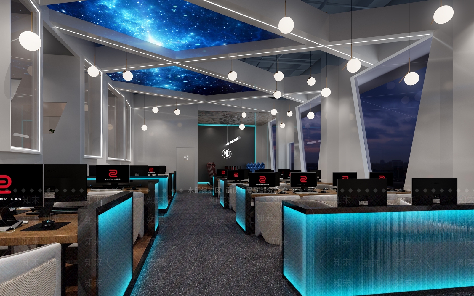 现代网咖3D模型下载【ID:986246249】