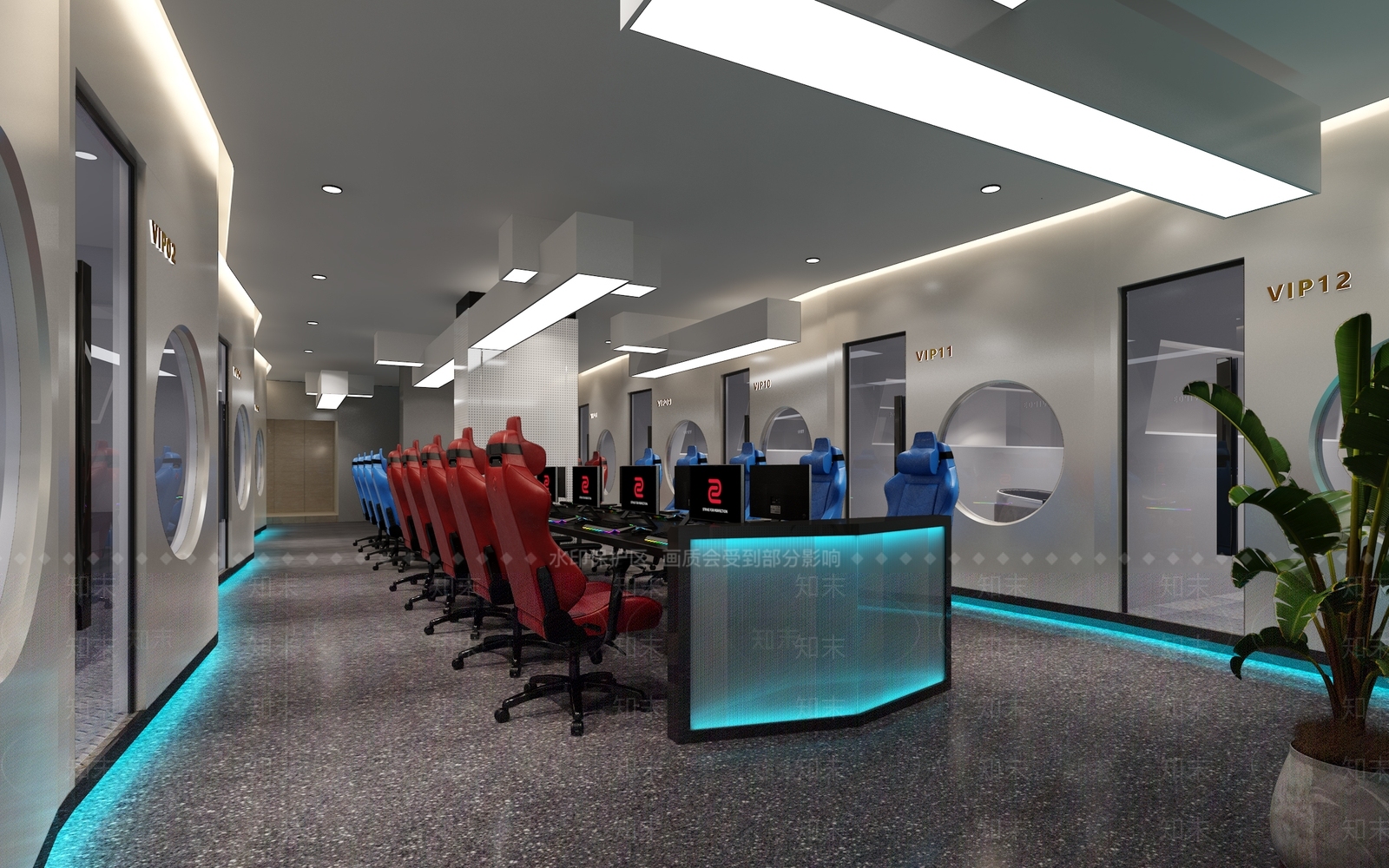 现代网咖3D模型下载【ID:986246292】