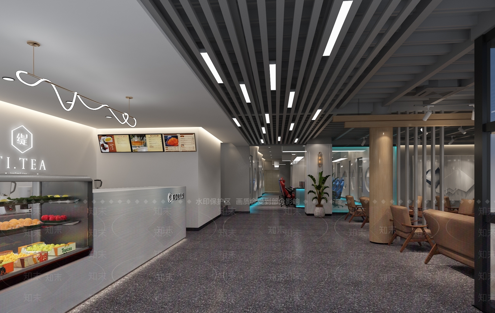 现代网咖3D模型下载【ID:986246292】