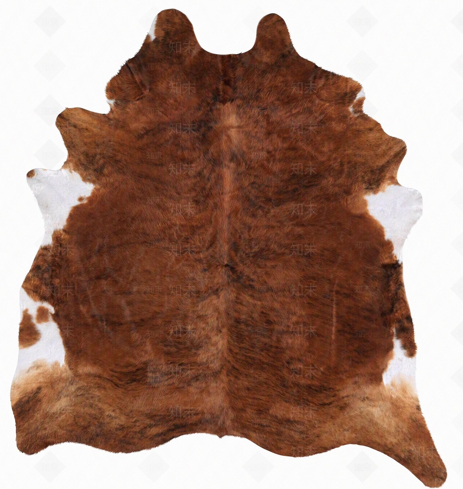 宜家棕色牛皮地毯贴图下载【ID:786257214】