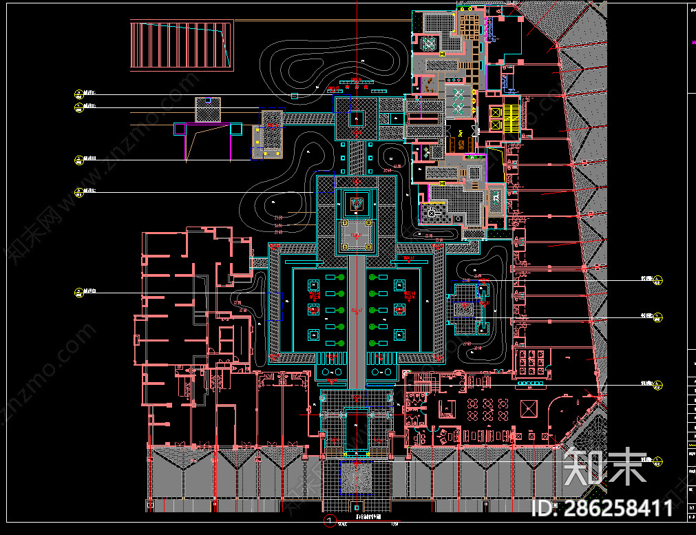 万科金域蓝湾小区cad施工图下载【ID:286258411】