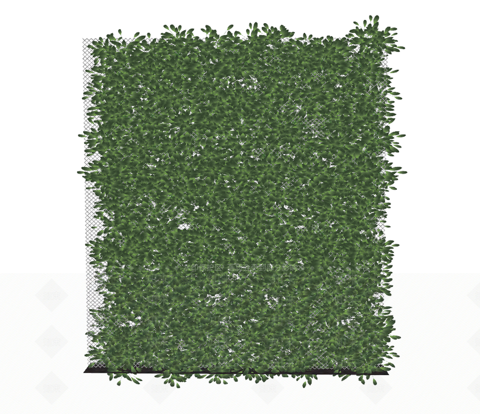 现代花草绿植墙SU模型下载【ID:286274217】