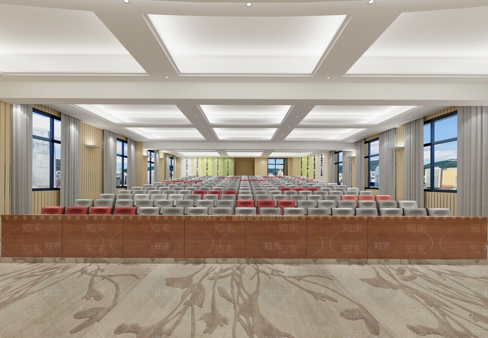 现代报告厅3D模型下载【ID:586281229】