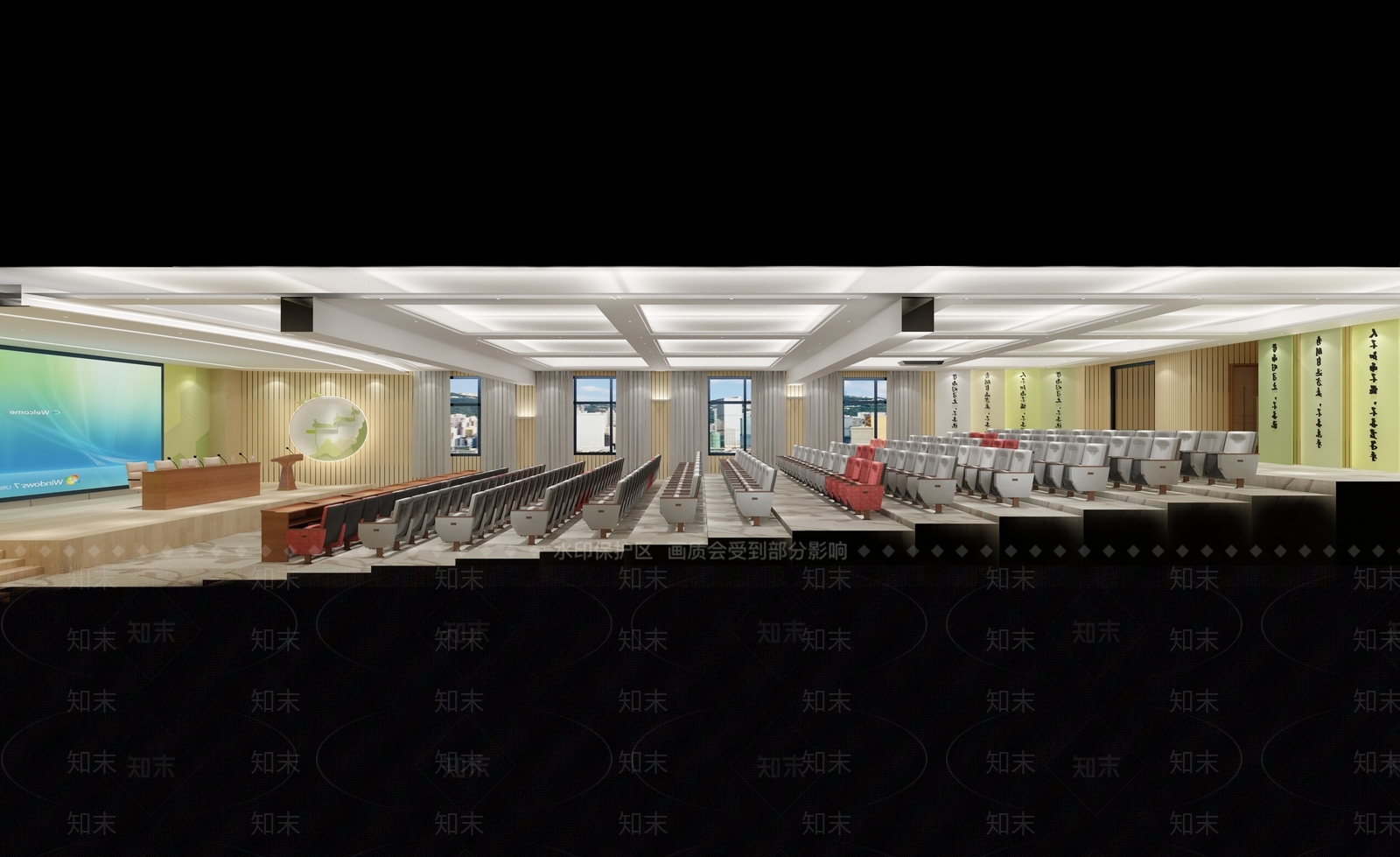现代报告厅3D模型下载【ID:586281229】