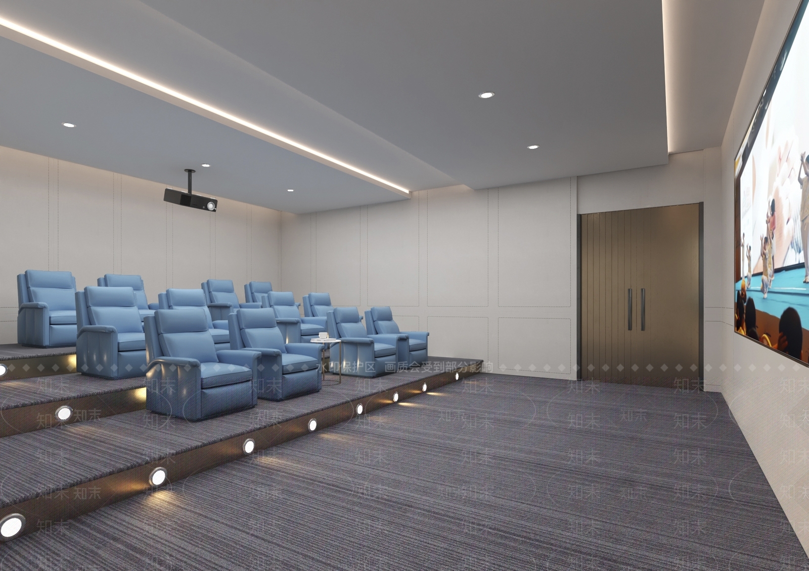 现代影音室3D模型下载【ID:886289933】