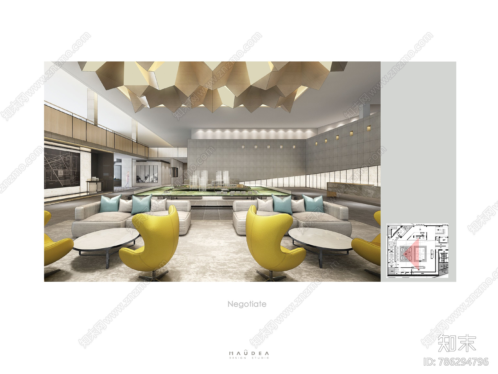 牧笛设计南京弘阳桥北销售中心cad施工图下载【ID:786294796】