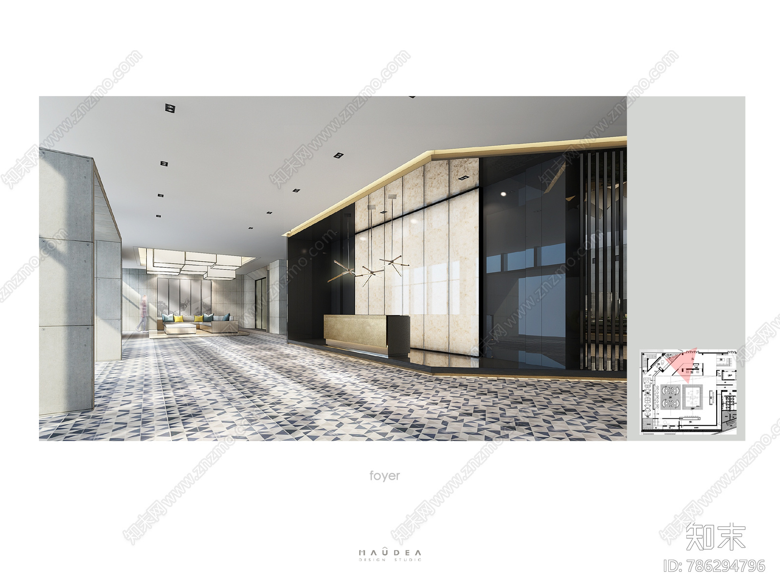 牧笛设计南京弘阳桥北销售中心cad施工图下载【ID:786294796】