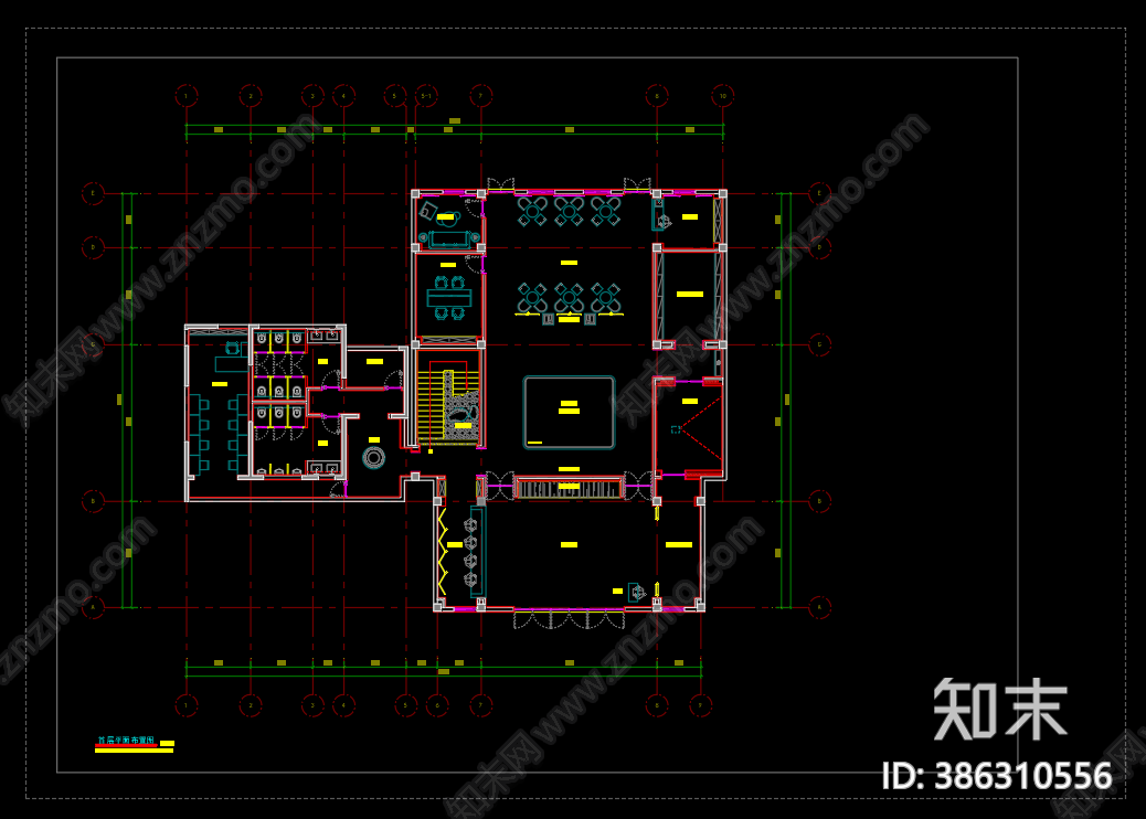 售楼部cad施工图下载【ID:386310556】