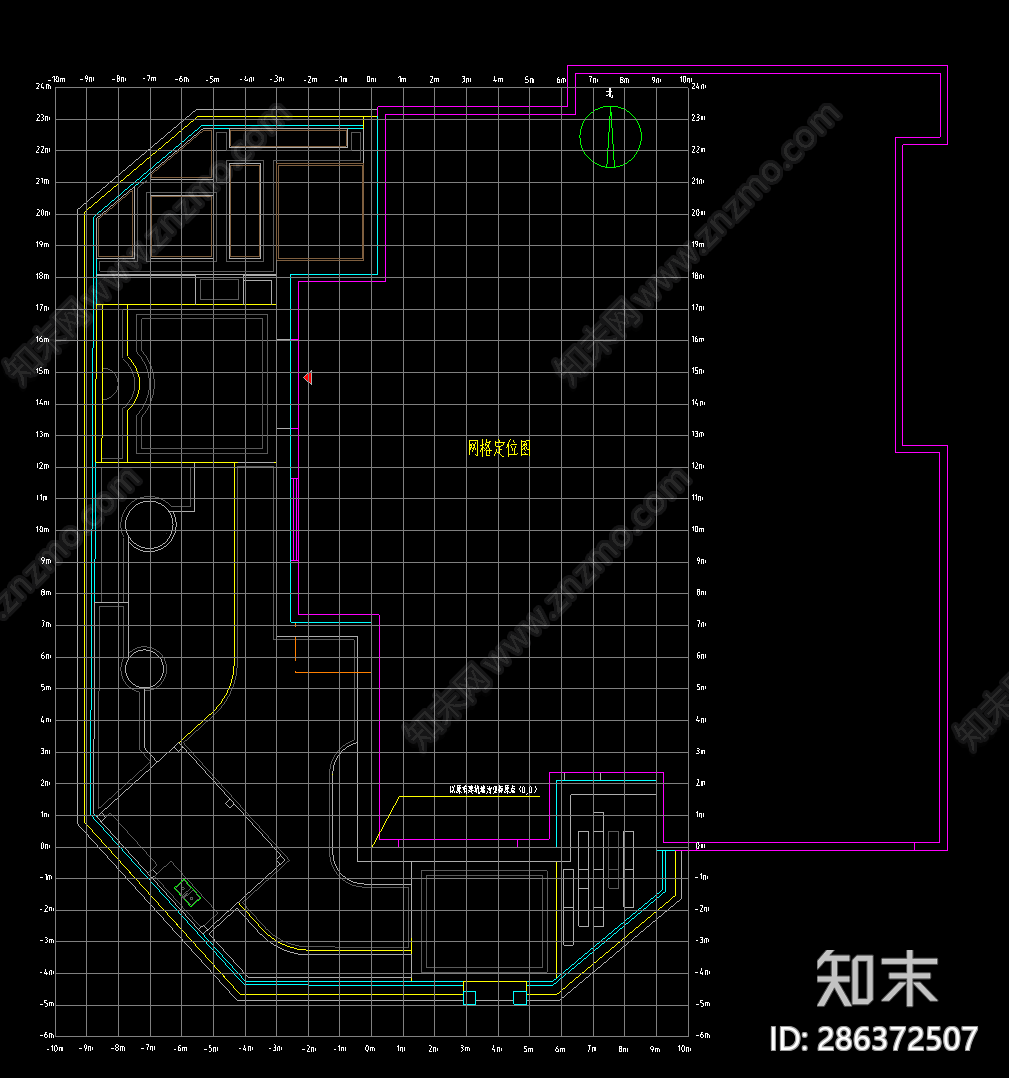 别墅庭院cad施工图下载【ID:286372507】