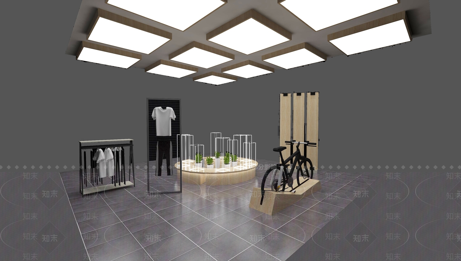 现代展厅道具SU模型下载【ID:286315904】