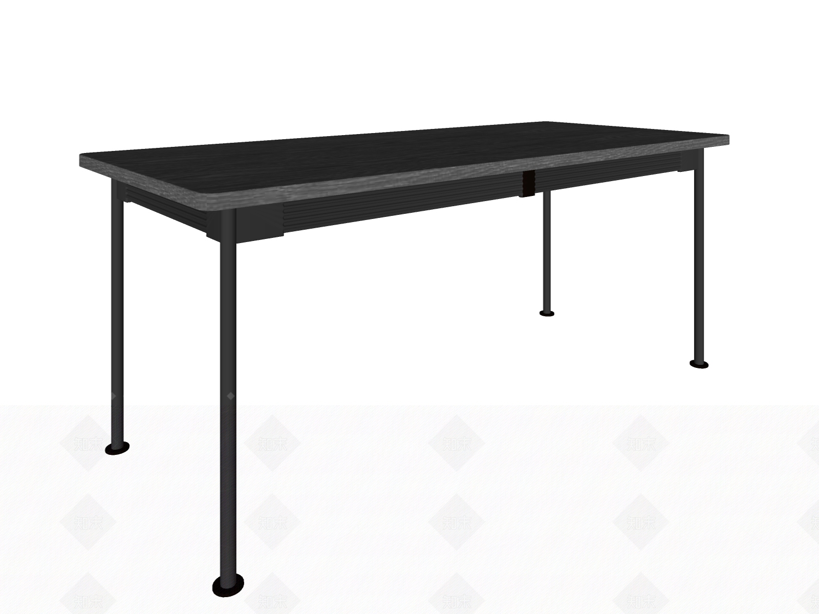 现代长餐桌SU模型下载【ID:686318643】