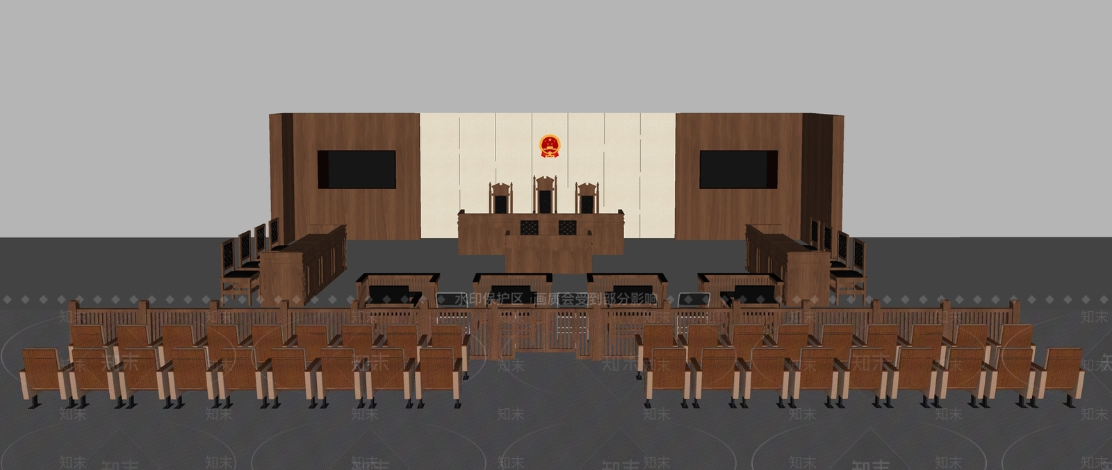 现代法院SU模型下载【ID:886328538】