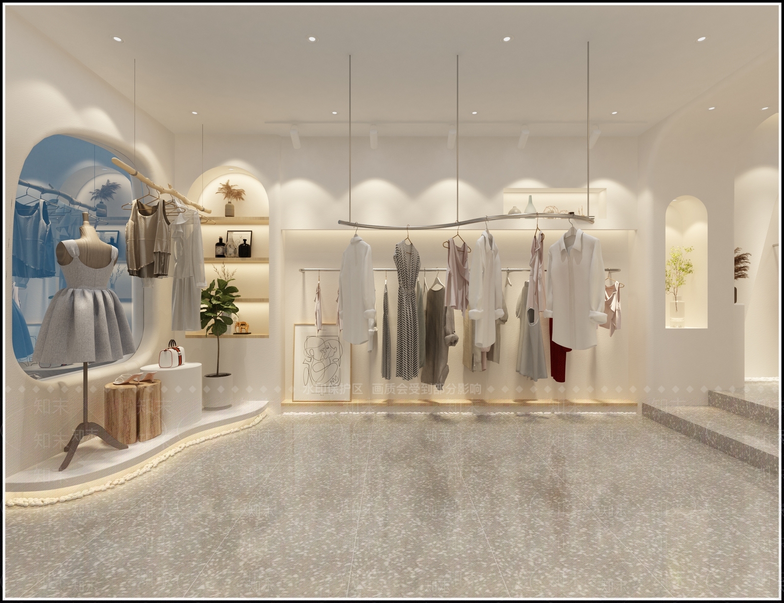 北欧服装店3D模型下载【ID:386356261】