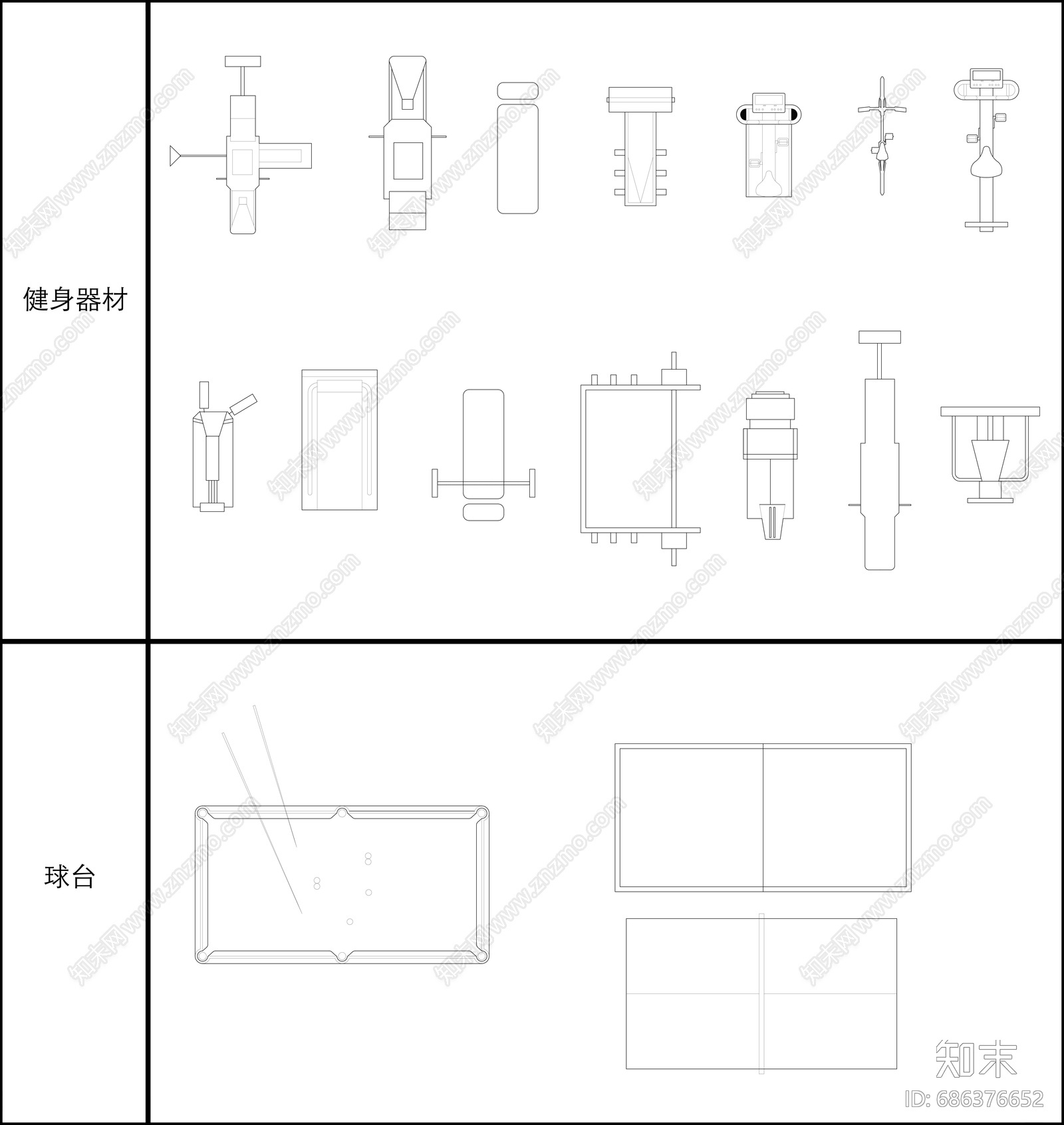 CAD平面图库cad施工图下载【ID:686376652】