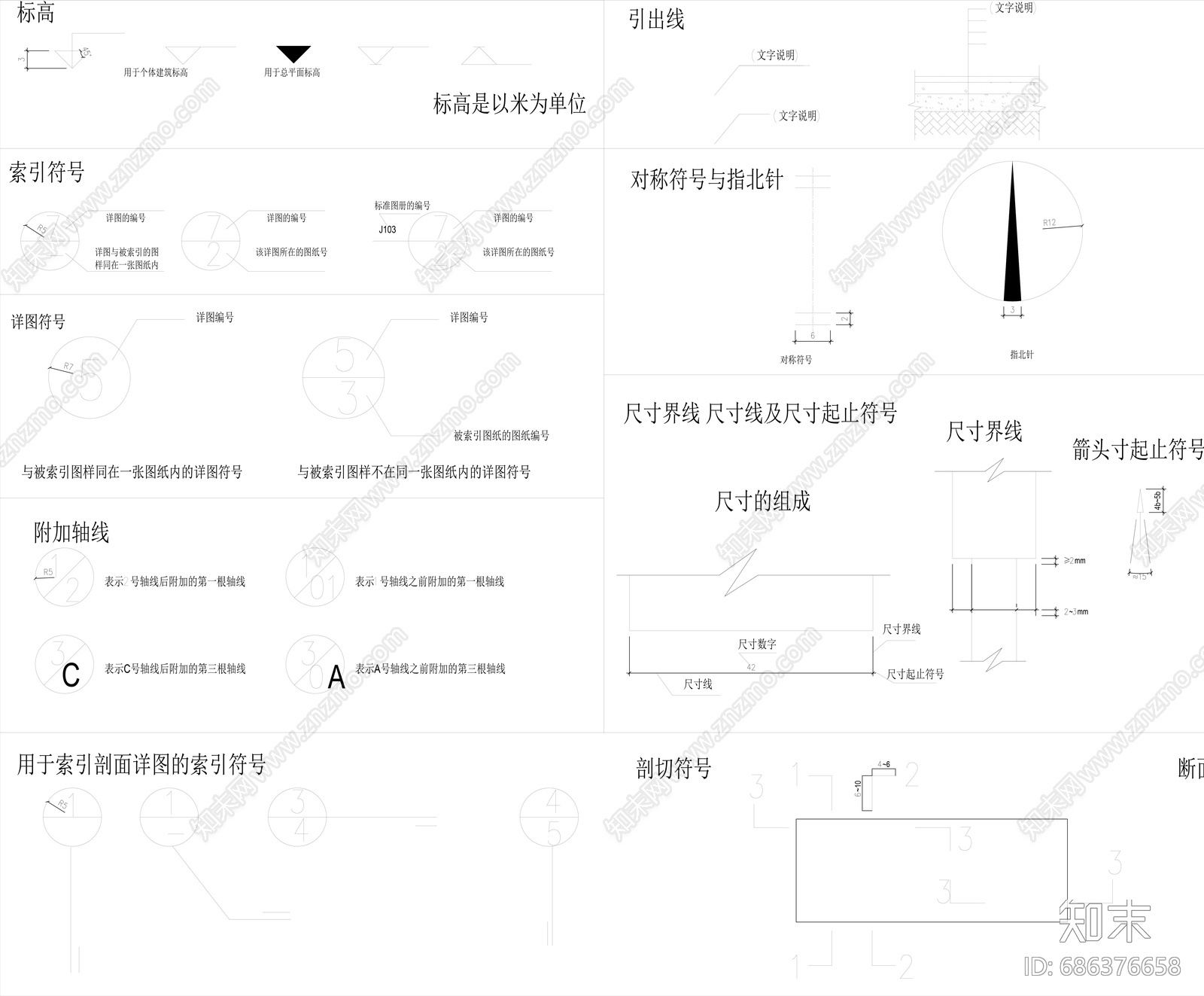 GB制图符号规范施工图下载【ID:686376658】