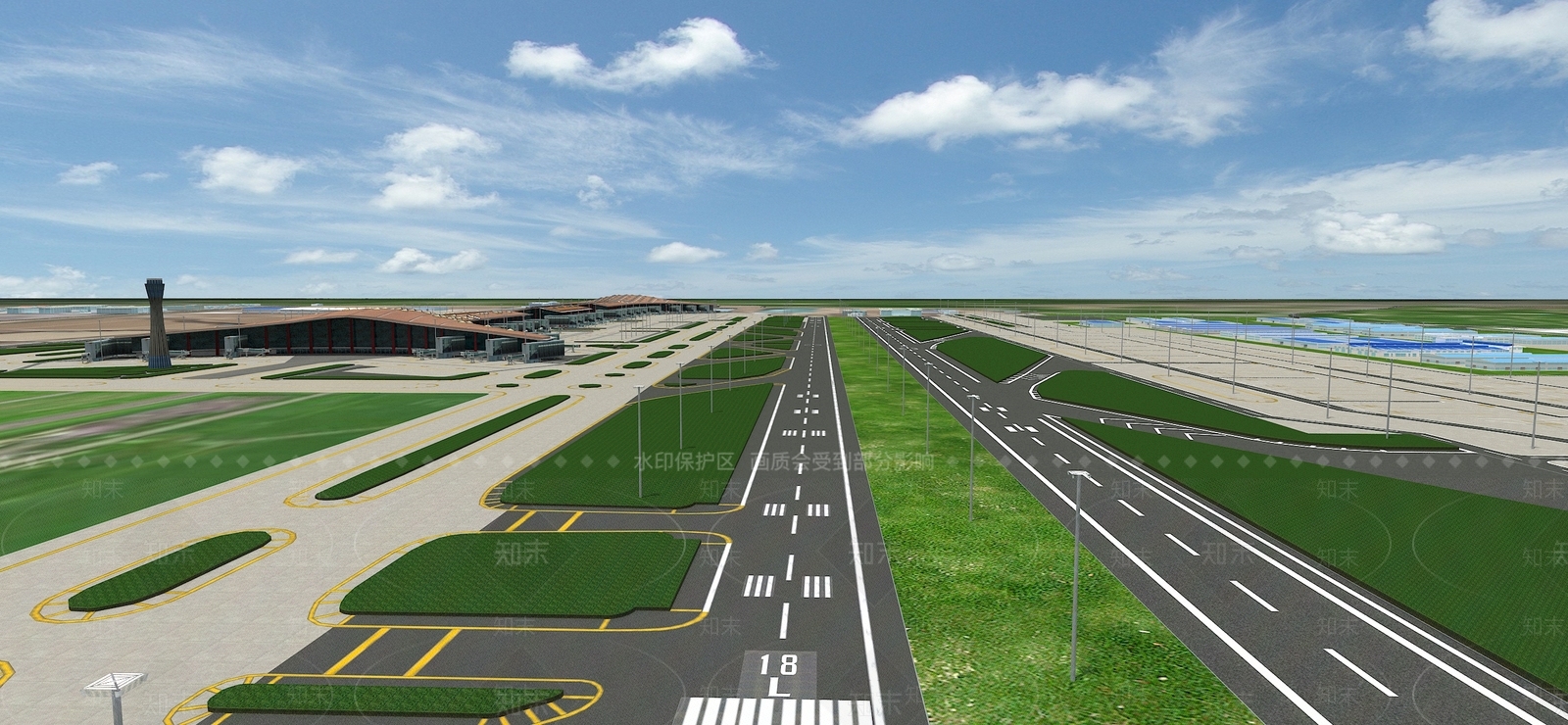 现代机场3D模型下载【ID:586387442】