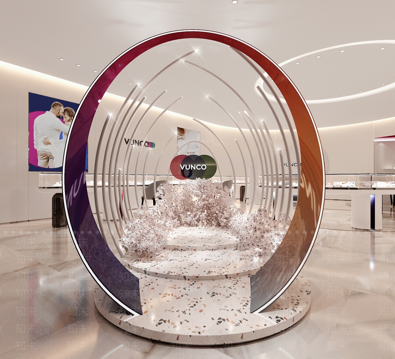 现代珠宝店3D模型下载【ID:586401809】