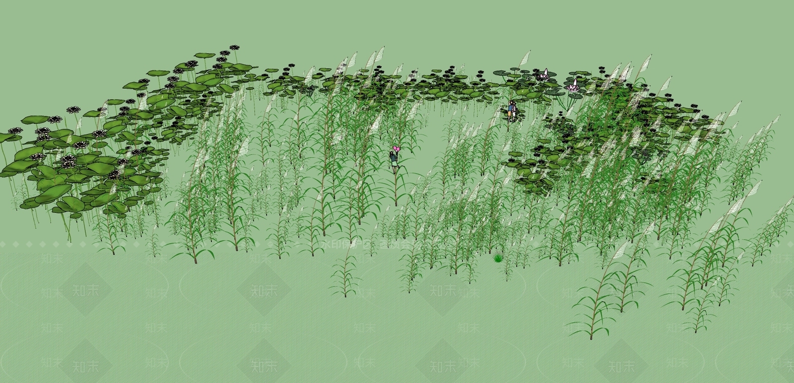 现代花草SU模型下载【ID:686406033】