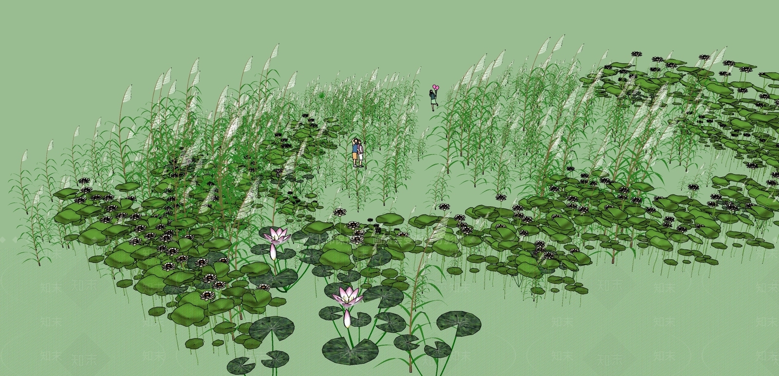 现代花草SU模型下载【ID:686406033】