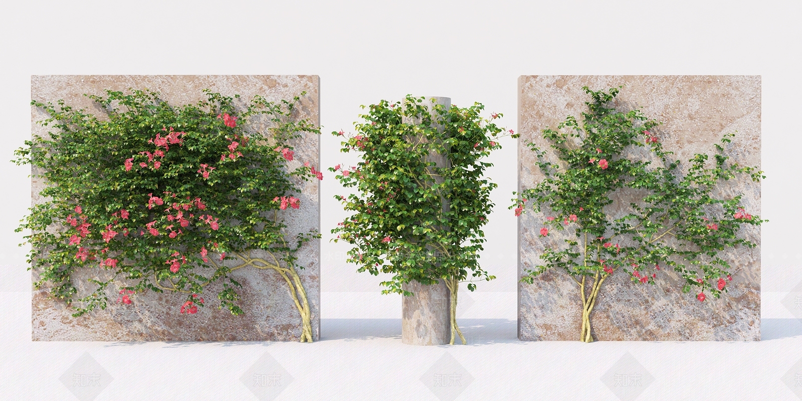 绿植墙3D模型下载【ID:486406214】