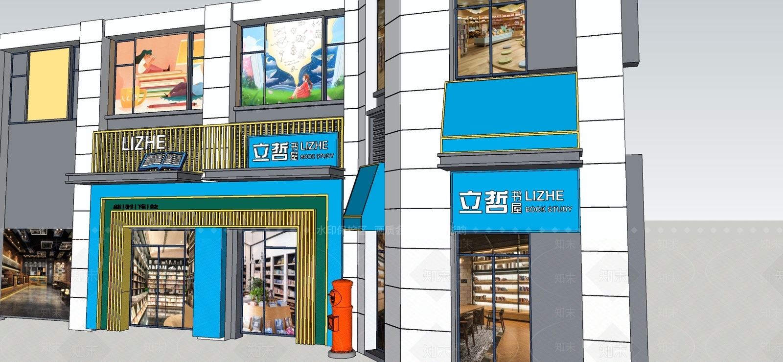 现代门头SU模型下载【ID:386405986】