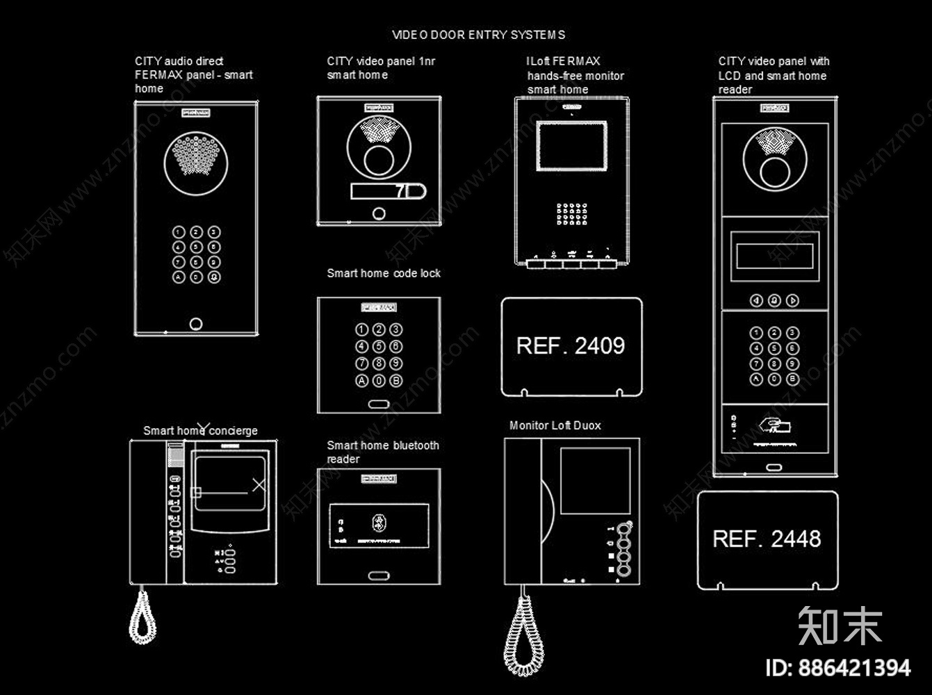 智能家居施工图下载【ID:886421394】