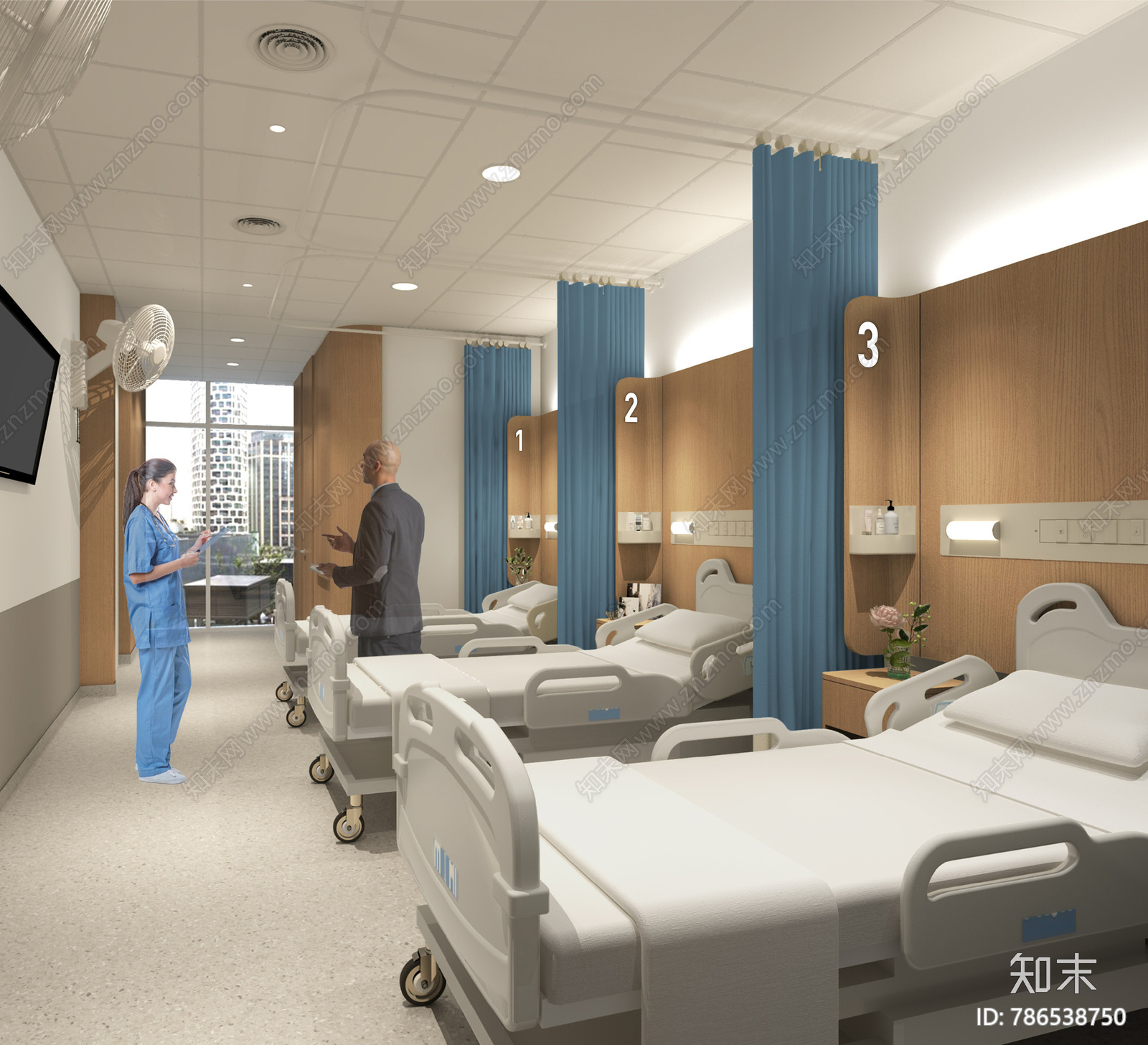 广州城南某医院公区cad施工图下载【ID:786538750】