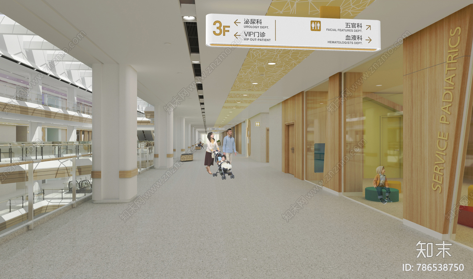 广州城南某医院公区cad施工图下载【ID:786538750】